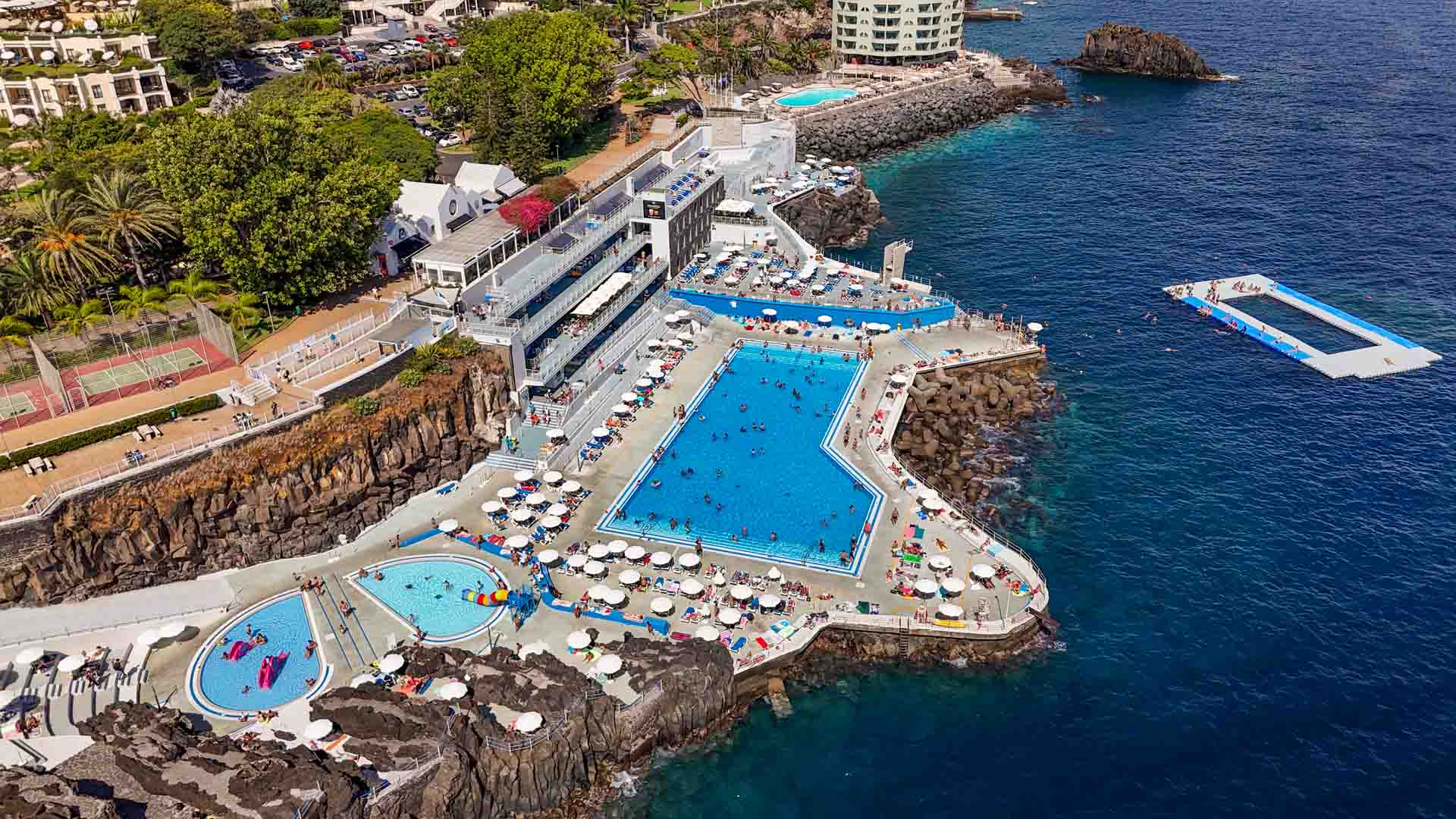 Lido de Funchal managed bathing complex with pools and sea access Madeira