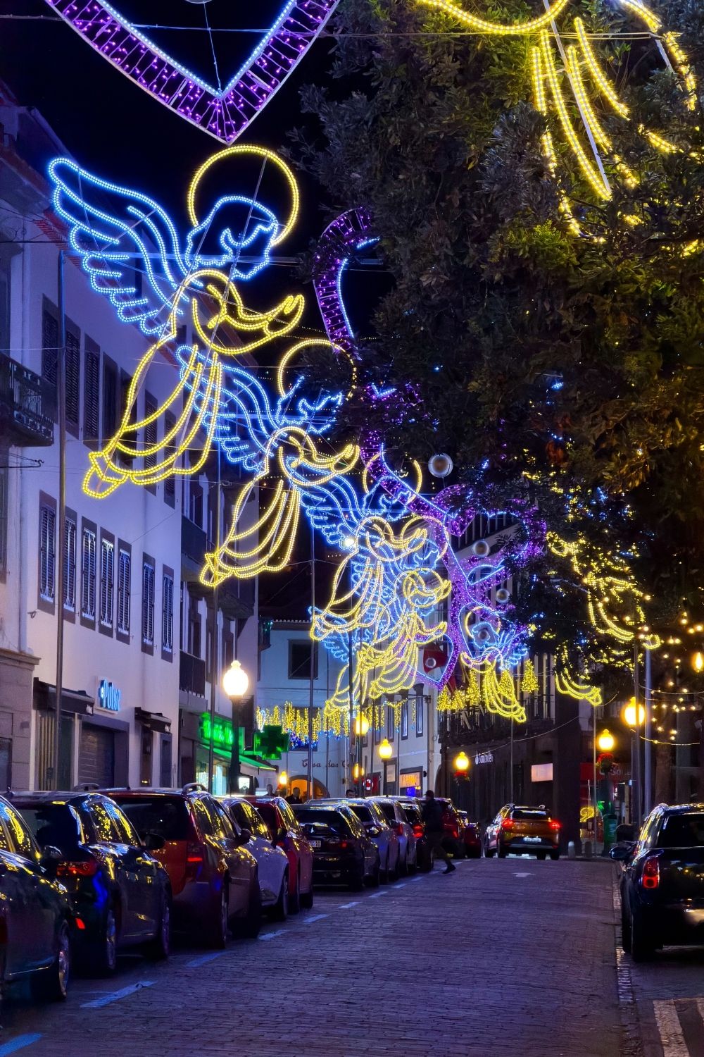 Rua do Aljube Christmas lights Funchal