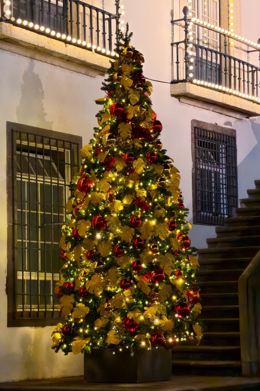 Rua dos Capelistas Christmas lights Funchal