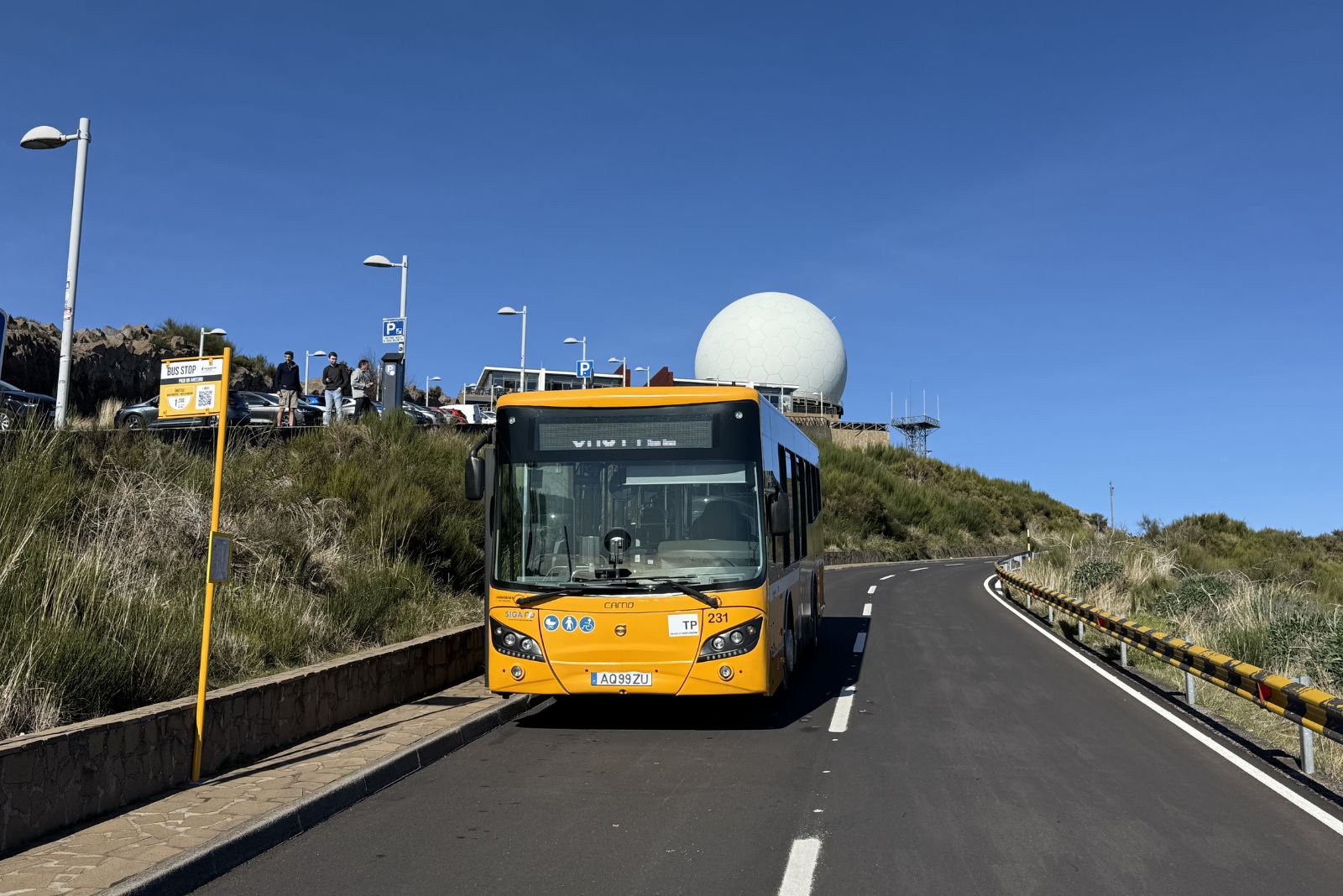 Public bus to Pico Arieiro Madeira Horários do Funchal timetable
